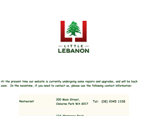 Tablet Screenshot of littlelebanon.com.au